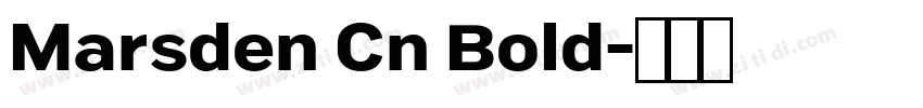 Marsden Cn Bold字体转换
